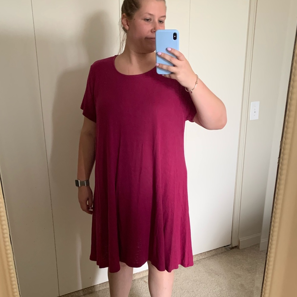 Cranberry swing dress